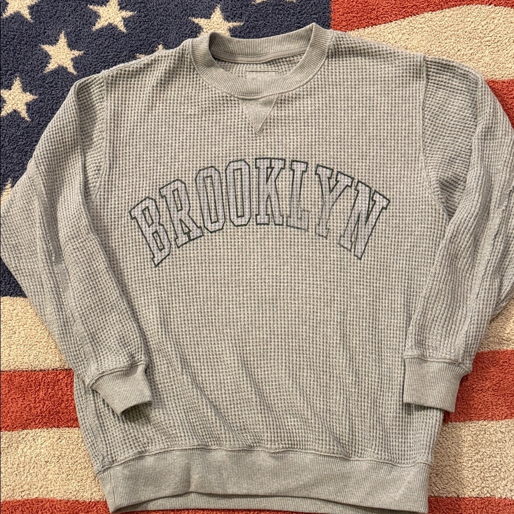 Aerie waffle knit Brooklyn oversized top